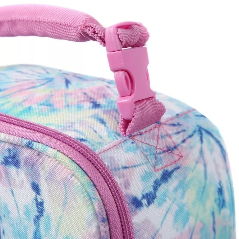 Fulton Bag Co Pink and Blue Tie Dye Lunchbox